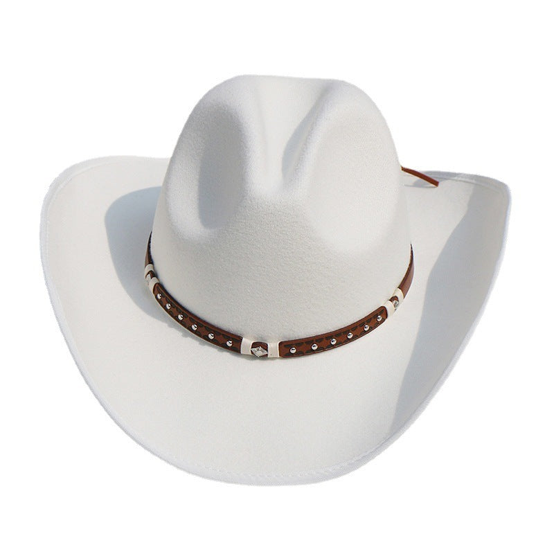 Men's Felt Riding Woolen Cowboy Hat Hat