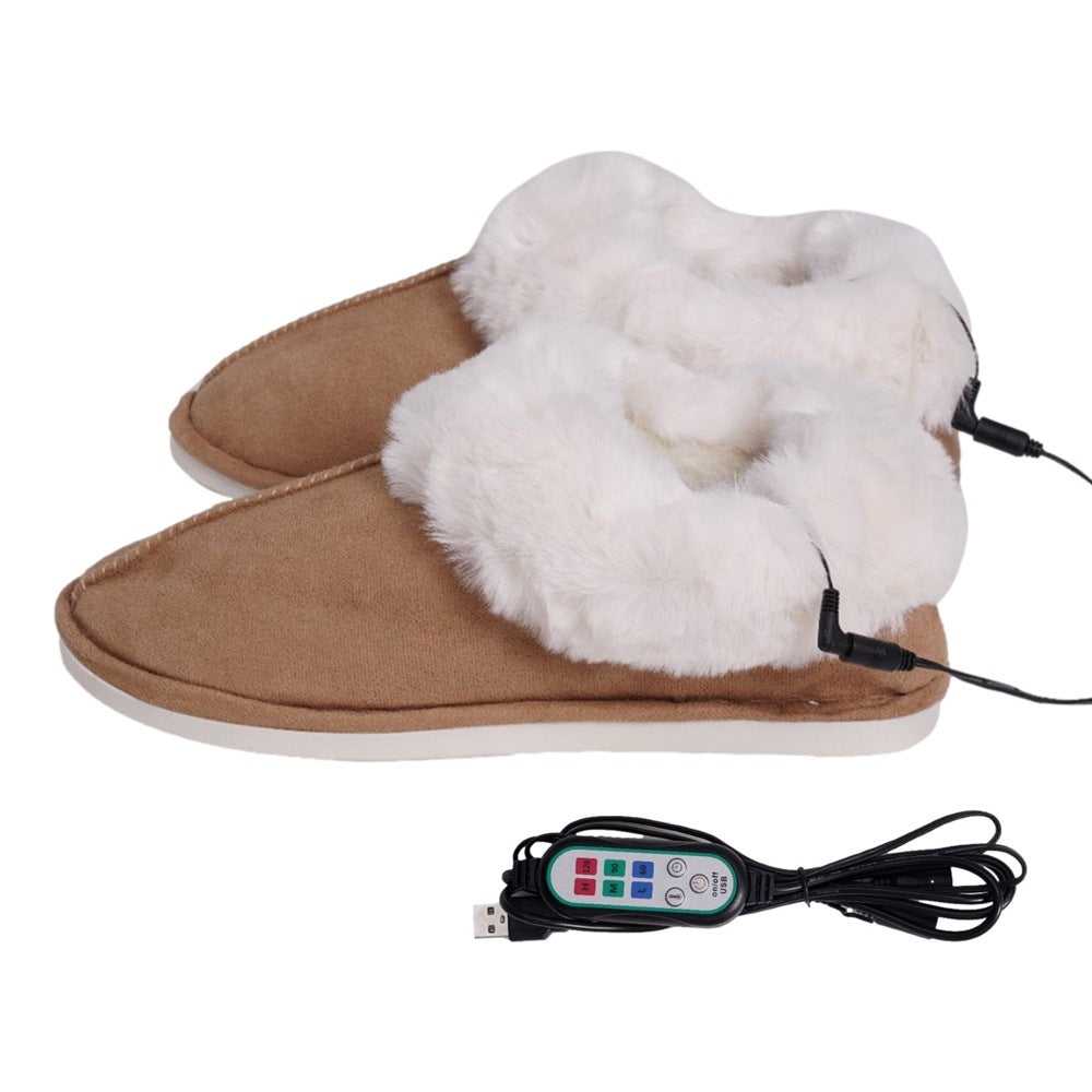 USB Electric Slippers USB 5v Heating Warm Shoes