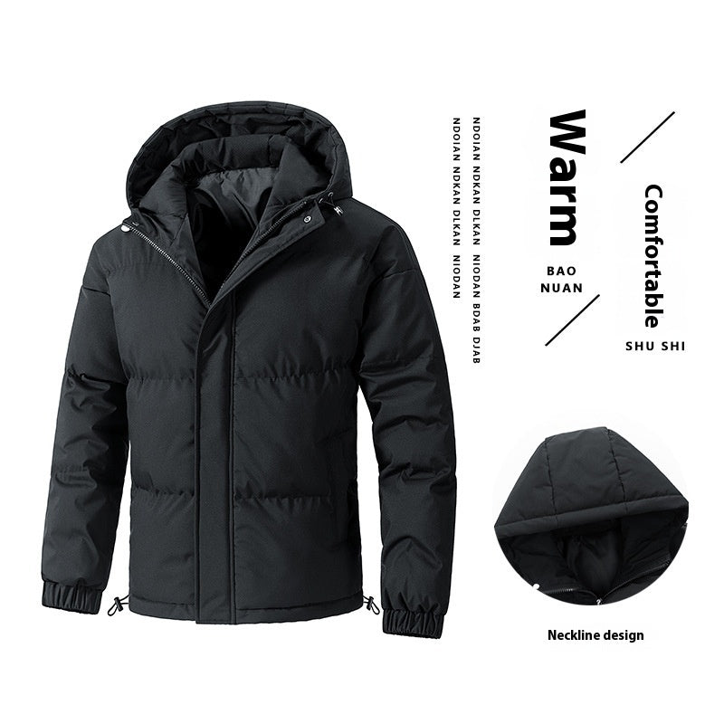 Loose Hooded Cotton-padded Jacket Thickened Coat 