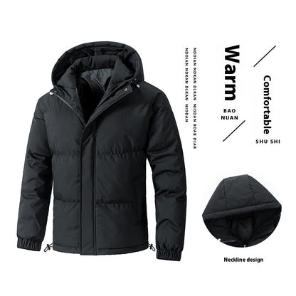 Loose Hooded Cotton-padded Jacket Thickened Coat 