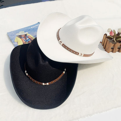 Men's Felt Riding Woolen Cowboy Hat Hat