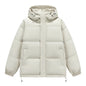 Down Cotton-padded Jacket Men's Hooded Bread Coat