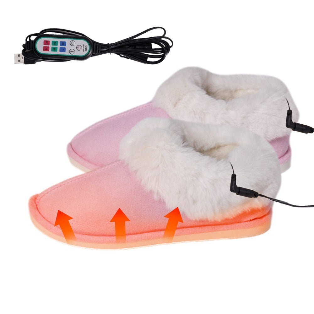 USB Electric Slippers USB 5v Heating Warm Shoes