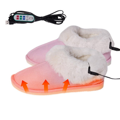 USB Electric Slippers USB 5v Heating Warm Shoes