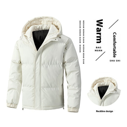 Loose Hooded Cotton-padded Jacket Thickened Coat 