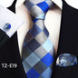 Paisley Tie Square Scarf Pocket Square Cufflinks Three-piece