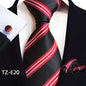 Paisley Tie Square Scarf Pocket Square Cufflinks Three-piece