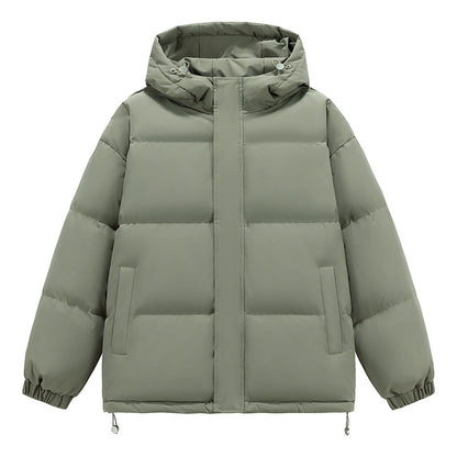 Down Cotton-padded Jacket Men's Hooded Bread Coat
