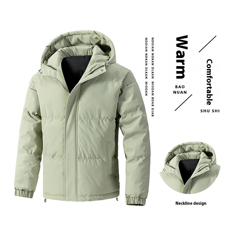 Loose Hooded Cotton-padded Jacket Thickened Coat 