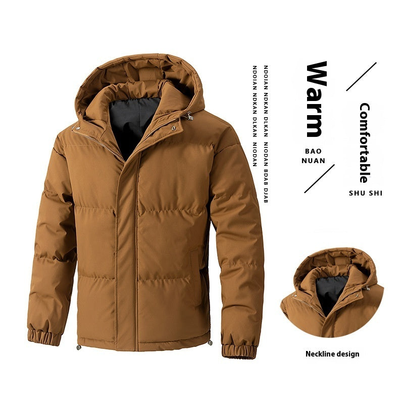 Loose Hooded Cotton-padded Jacket Thickened Coat 