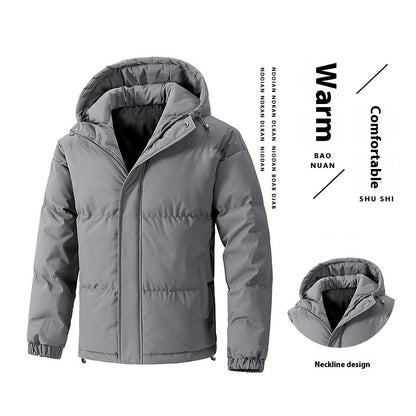 Loose Hooded Cotton-padded Jacket Thickened Coat 
