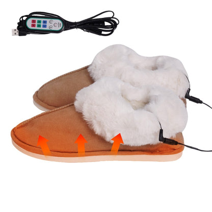 USB Electric Slippers USB 5v Heating Warm Shoes